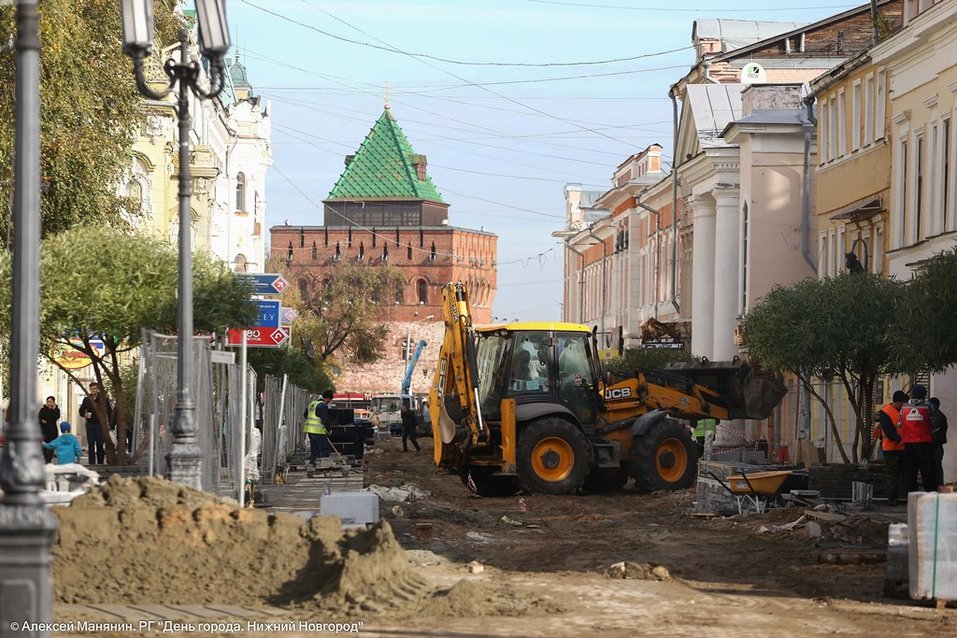 Ремонт улицы Большой Покровской в Нижнем Новгороде наполовину выполнен 5 Ремонт улицы Большой Покровской в Нижнем Новгороде наполовину выполнен 5