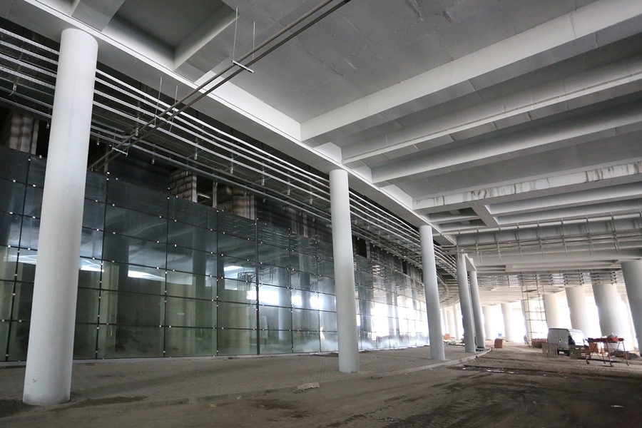 На нижегородском стадионе завершена прошивка газона 20 На нижегородском стадионе завершена прошивка газона 20