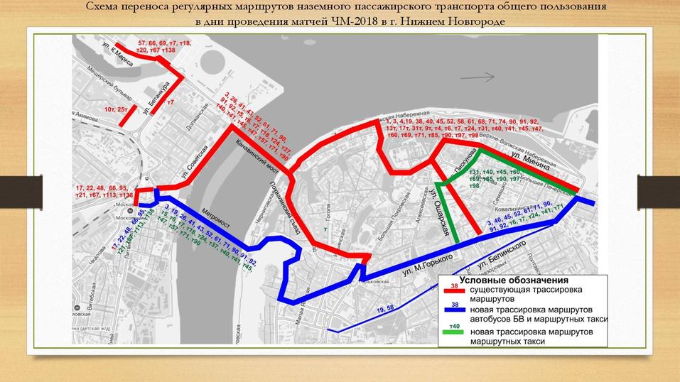 Как перекроют Нижний Новгород в 2018 году. СХЕМА 3 Как перекроют Нижний Новгород в 2018 году. СХЕМА 3