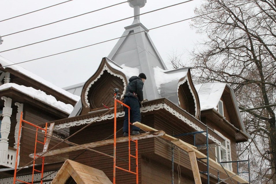 Восстановление «нижегородского теремка» на ул. Дальней идёт полным ходом 4 Восстановление «нижегородского теремка» на ул. Дальней идёт полным ходом 4