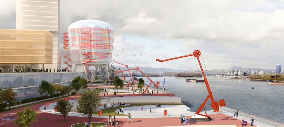 На месте нефтебазы в Красноярске планируют построить микрорайон с оранжереей и аквапарком 4 На месте нефтебазы в Красноярске планируют построить микрорайон с оранжереей и аквапарком 4