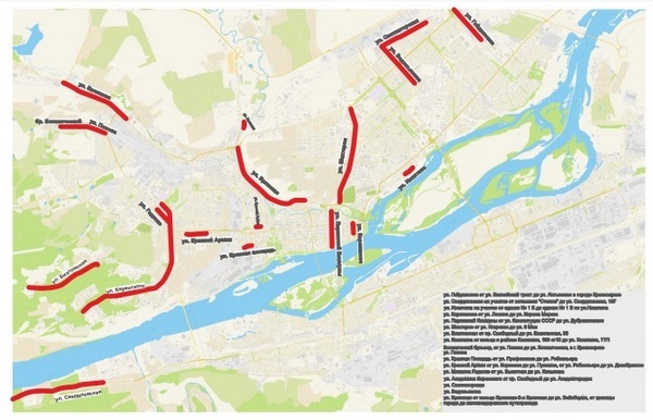 На дорогах Красноярска начались ремонтные работы: где проехать будет сложно 1 На дорогах Красноярска начались ремонтные работы: где проехать будет сложно 1