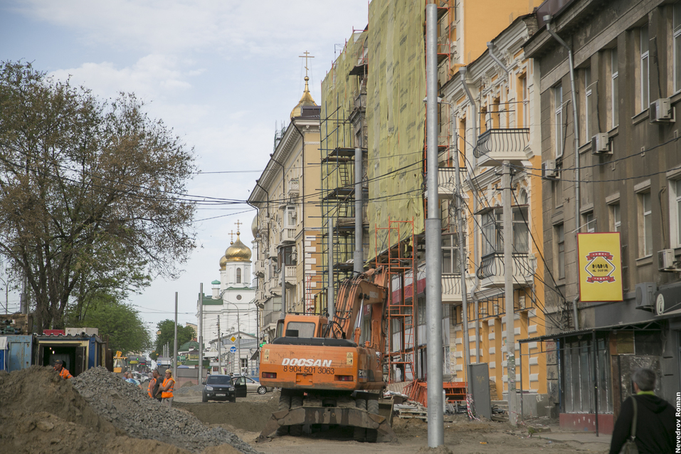 Успеть любой ценой: Как идет реконструкция улицы Станиславского в Ростове 7 Успеть любой ценой: Как идет реконструкция улицы Станиславского в Ростове 7