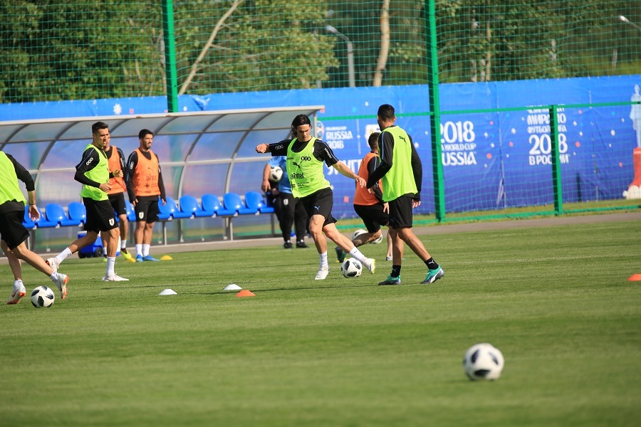 «Чувствуем себя как дома». Сборная Уругвая провела тренировку в спортцентре «Борский».ФОТО 4 «Чувствуем себя как дома». Сборная Уругвая провела тренировку в спортцентре «Борский».ФОТО 4