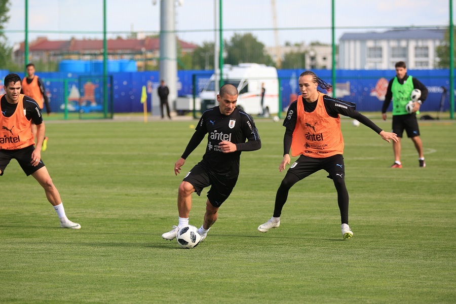 «Чувствуем себя как дома». Сборная Уругвая провела тренировку в спортцентре «Борский».ФОТО 5 «Чувствуем себя как дома». Сборная Уругвая провела тренировку в спортцентре «Борский».ФОТО 5