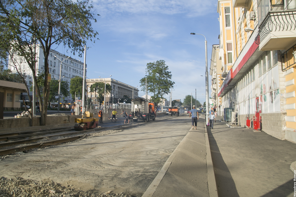И снова нет: Реконструкцию улицы Станиславского в Ростове вновь не успели закончить в срок 10 И снова нет: Реконструкцию улицы Станиславского в Ростове вновь не успели закончить в срок 10