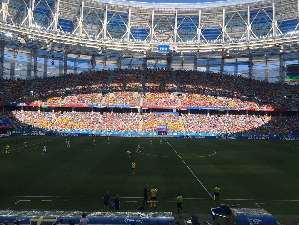 В Нижнем Новгороде первый матч ЧМ-2018 завершился победой сборной Швеции. ФОТО 3 В Нижнем Новгороде первый матч ЧМ-2018 завершился победой сборной Швеции. ФОТО 3