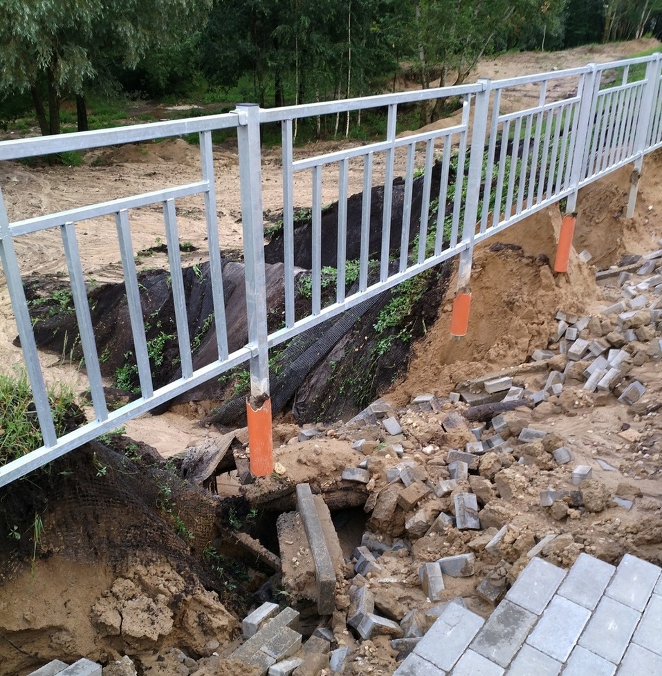 Новая набережная у стадиона не прошла проверку дождем 2 Новая набережная у стадиона не прошла проверку дождем 2