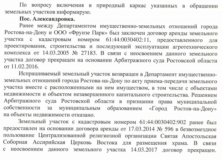 В Ростове прошли публичные слушания по застройке Александровской рощи 2 В Ростове прошли публичные слушания по застройке Александровской рощи 2