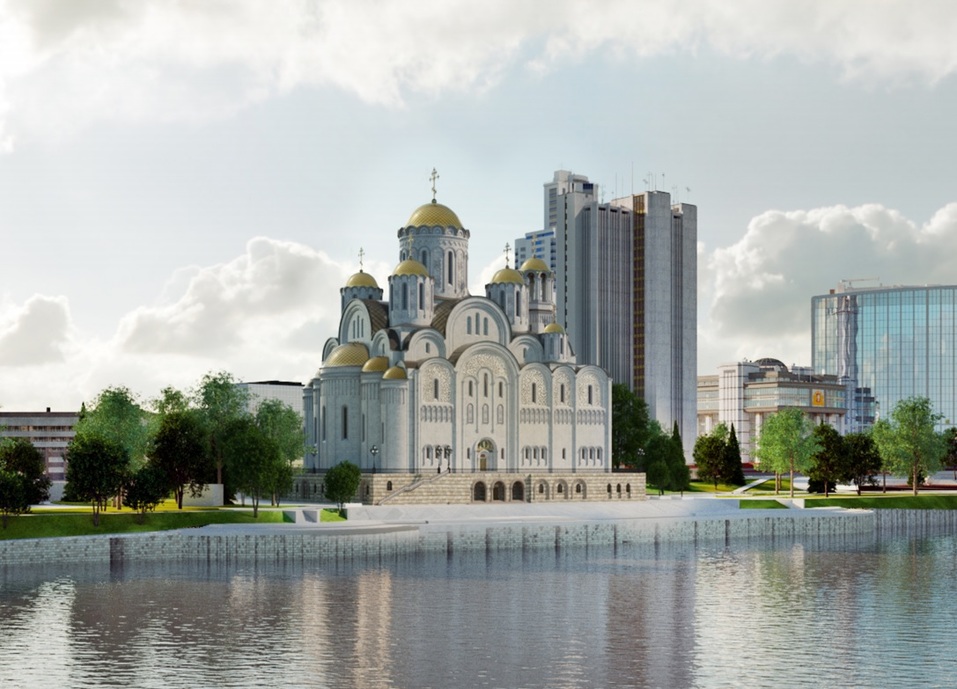 66 метров в высоту. Храм св. Екатерины все-таки построят, но — у Драмтеатра / РЕНДЕРЫ 1 66 метров в высоту. Храм св. Екатерины все-таки построят, но — у Драмтеатра / РЕНДЕРЫ 1