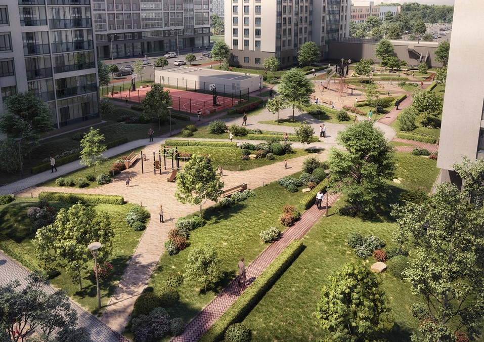 Отдых рядом с домом: как в Екатеринбурге строят квартал с парком, кораблем и набережной 2 Отдых рядом с домом: как в Екатеринбурге строят квартал с парком, кораблем и набережной 2