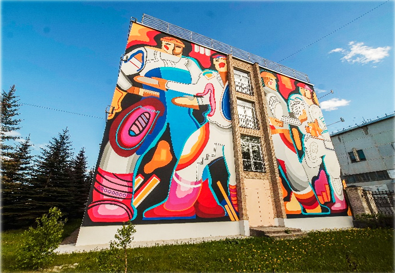 Разрисованные многоэтажки в Челябинской области оценили минстрое России 2 Разрисованные многоэтажки в Челябинской области оценили минстрое России 2