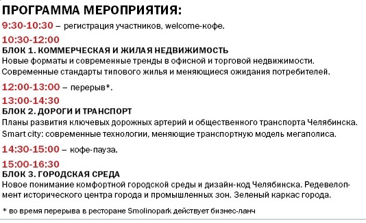 Концепции развития региона обсудят на бизнес-форуме «Будущее города. Челябинск-2020» - Деловой квартал 1 Концепции развития региона обсудят на бизнес-форуме «Будущее города. Челябинск-2020» - Деловой квартал 1