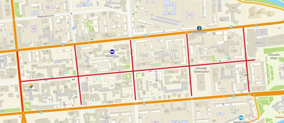 В честь празднования Дня труда в Красноярске частично перекроют центр города (СХЕМЫ) 1 В честь празднования Дня труда в Красноярске частично перекроют центр города (СХЕМЫ) 1