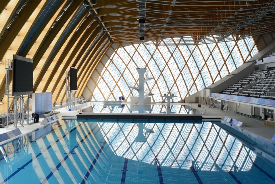 Интерьеры дворца водных видов спорта Интерьеры дворца водных видов спорта