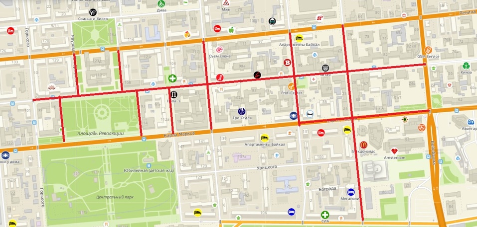 В выходные в центре Красноярска будет ограничено движение на основных улицах (СХЕМЫ) 1 В выходные в центре Красноярска будет ограничено движение на основных улицах (СХЕМЫ) 1