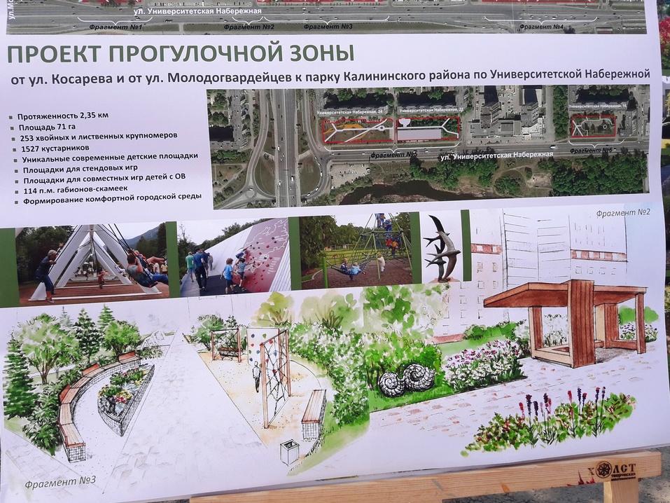 Университетскую набережную благоустроят от Молодогвардейцев до Косарева Университетскую набережную благоустроят от Молодогвардейцев до Косарева