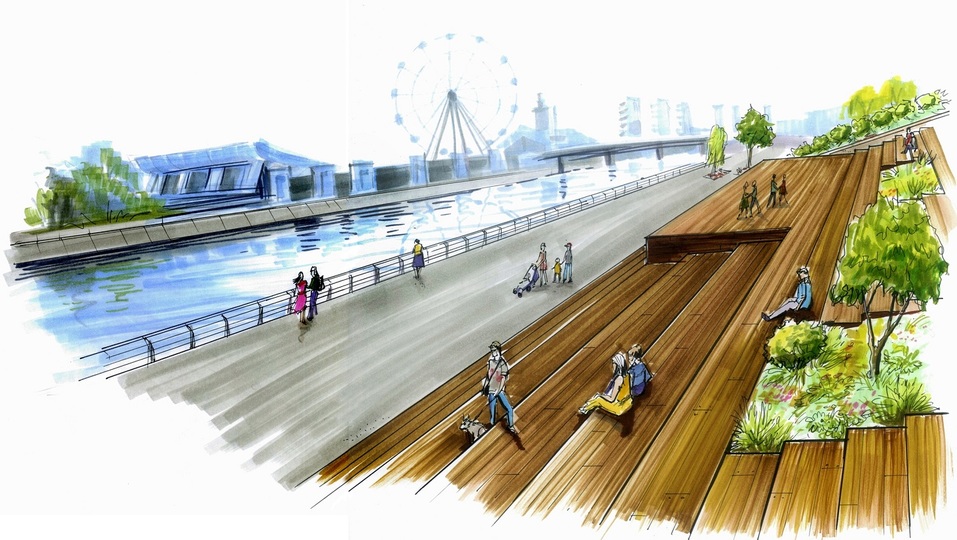 Новые прогулочные маршруты: в Челябинске обустроят два сквера вдоль реки Миасс 1 Новые прогулочные маршруты: в Челябинске обустроят два сквера вдоль реки Миасс 1