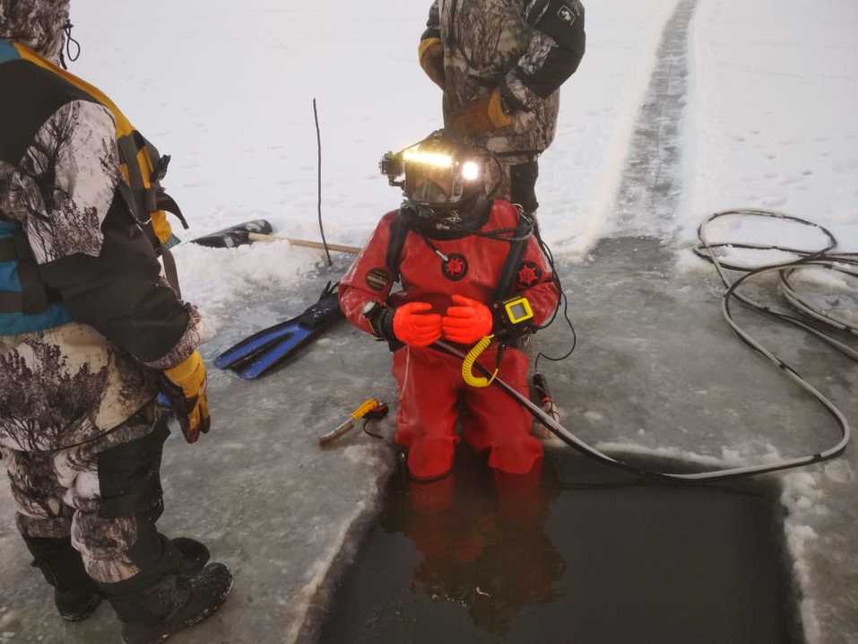 Зима не помеха обследованию дна Зима не помеха обследованию дна