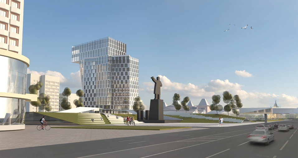 Музей археологии и мост на пляж. Представлена концепция развития площади Ленина 3 Музей археологии и мост на пляж. Представлена концепция развития площади Ленина 3