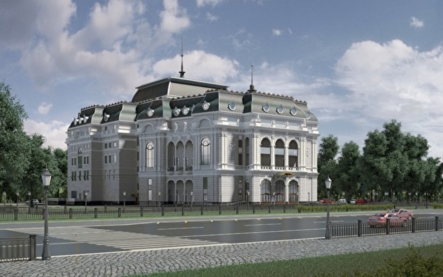 Гастрольный театр в Верхней Пышме, рендер Гастрольный театр в Верхней Пышме, рендер