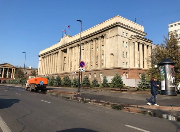 Елочки с утра поливают Елочки с утра поливают