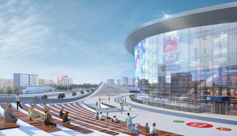 Ледовый дворец «подрос». Новую спортивную арену на Стрелке сделают пятиэтажной 2 Ледовый дворец «подрос». Новую спортивную арену на Стрелке сделают пятиэтажной 2