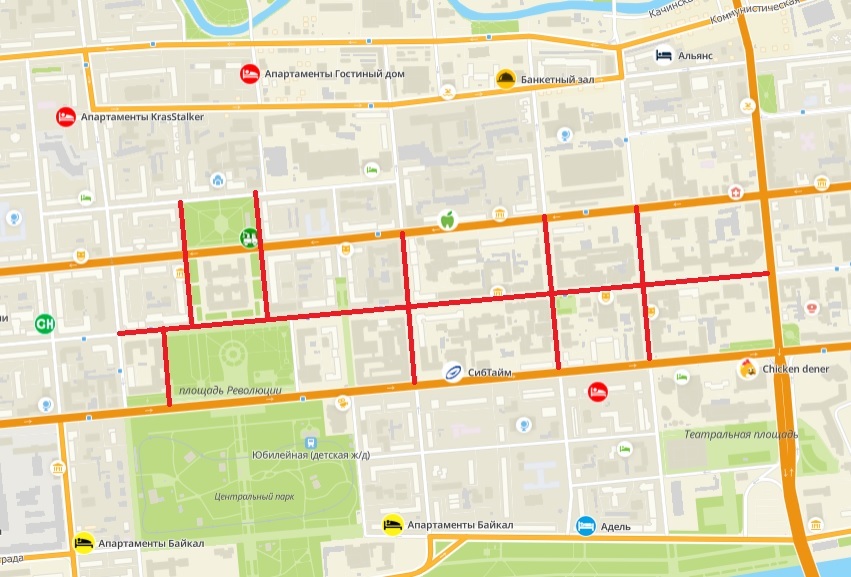 Из-за проведения демонстраций в центре Красноярска перекроют движение 1 Из-за проведения демонстраций в центре Красноярска перекроют движение 1