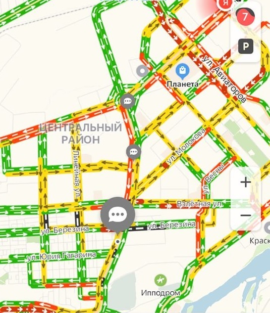 В первый день работы новой схемы ул. Шахтеров в Красноярске встала в 9-бальные пробки 1 В первый день работы новой схемы ул. Шахтеров в Красноярске встала в 9-бальные пробки 1
