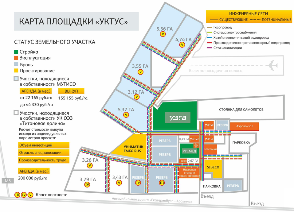 Карта площадки «Уктус» Карта площадки «Уктус»