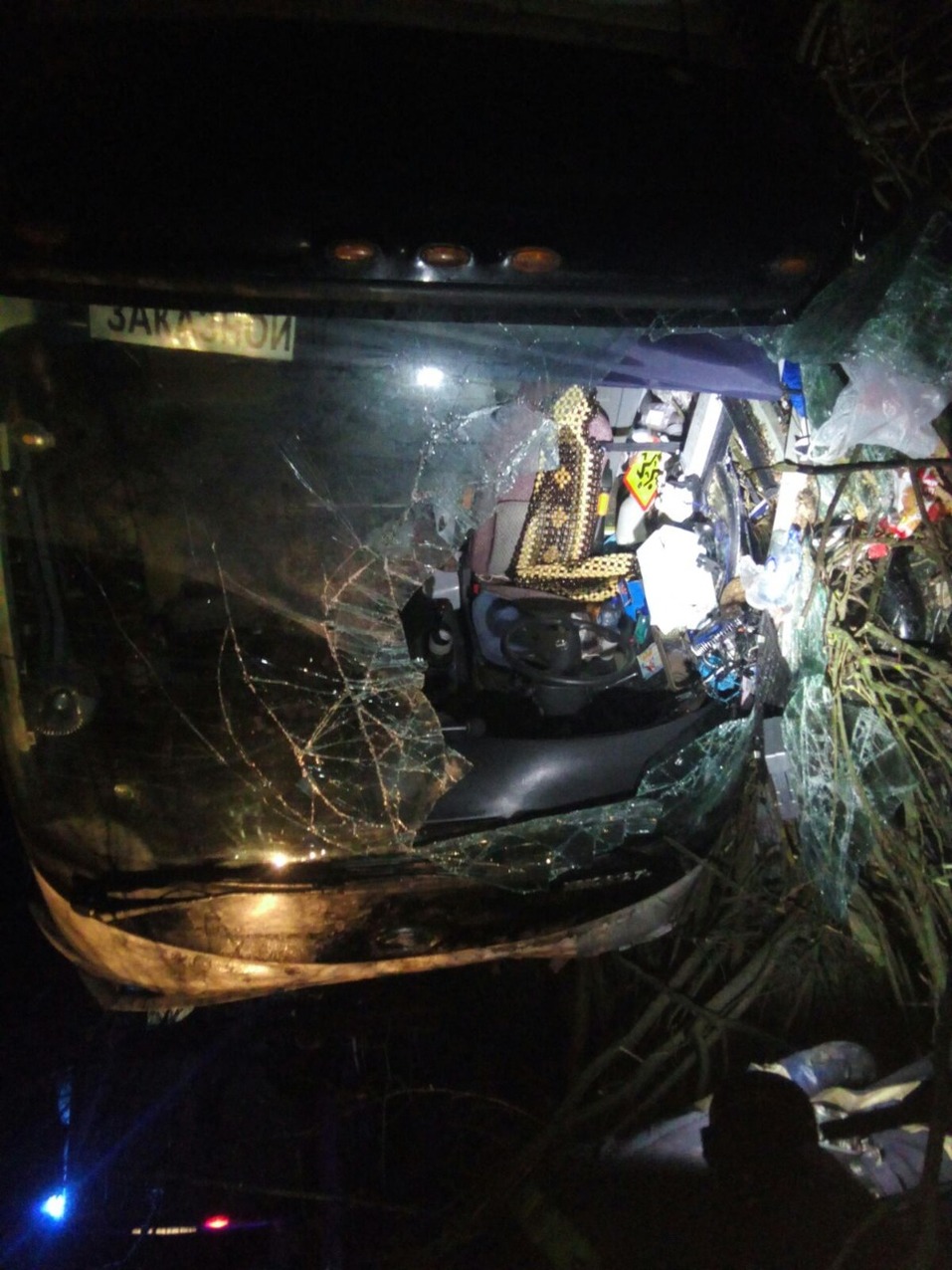 Четверо госпитализированы. Под Нижним Новгородом перевернулся автобус 2 Четверо госпитализированы. Под Нижним Новгородом перевернулся автобус 2