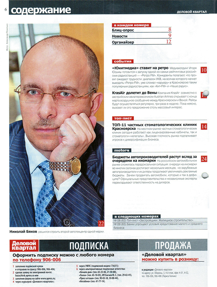 15 лет вместе с ДК: Николай Бяков, «Медведь Холдинг» 1 15 лет вместе с ДК: Николай Бяков, «Медведь Холдинг» 1