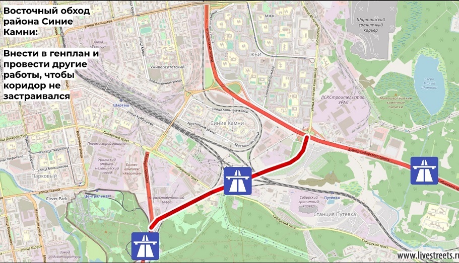 Восточный выезд из уфы на карте схема проезда проект