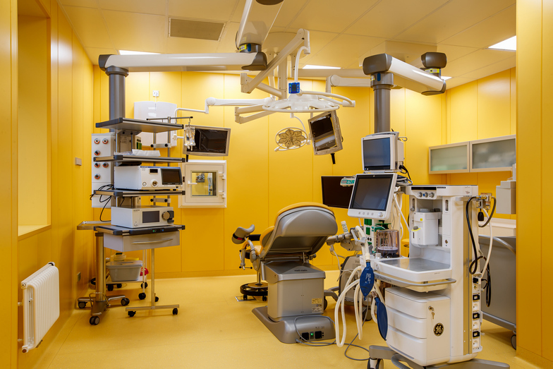 В родовой палате есть отдельная душевая, кресло для папы и даже гимнастическая стенка В родовой палате есть отдельная душевая, кресло для папы и даже гимнастическая стенка