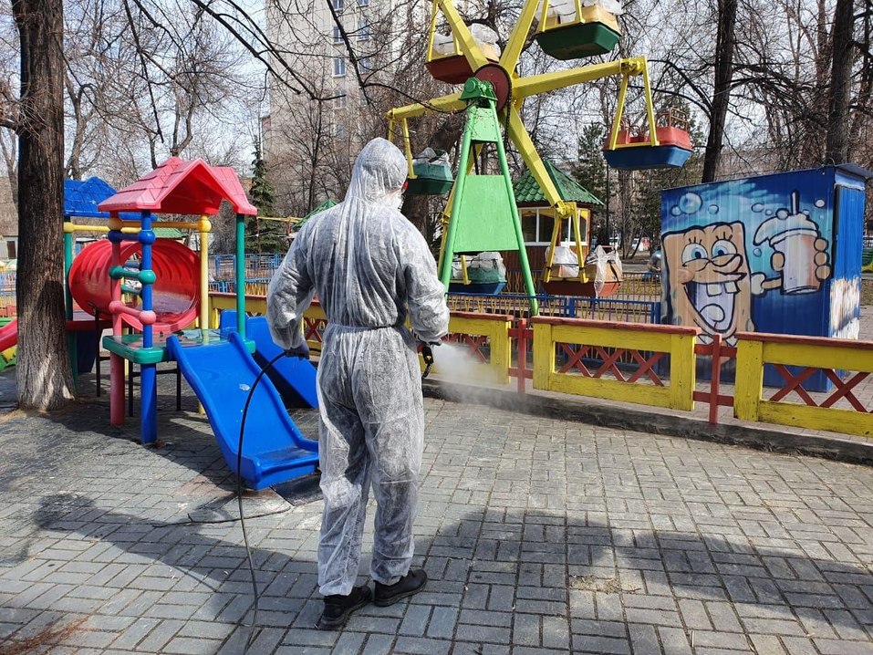 Челябинск начали обрабатывать перекисью водорода 1 Челябинск начали обрабатывать перекисью водорода 1