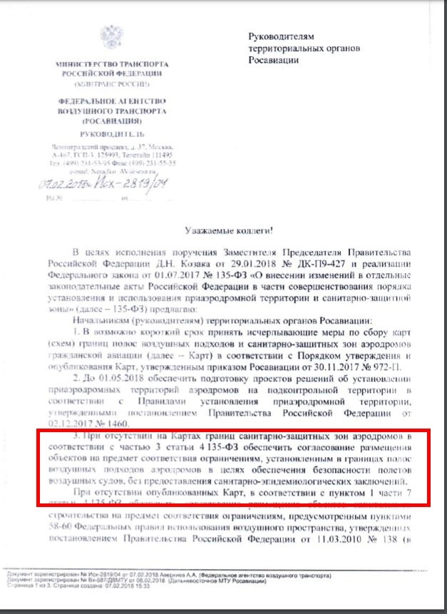 Письмо Минтранса Письмо Минтранса