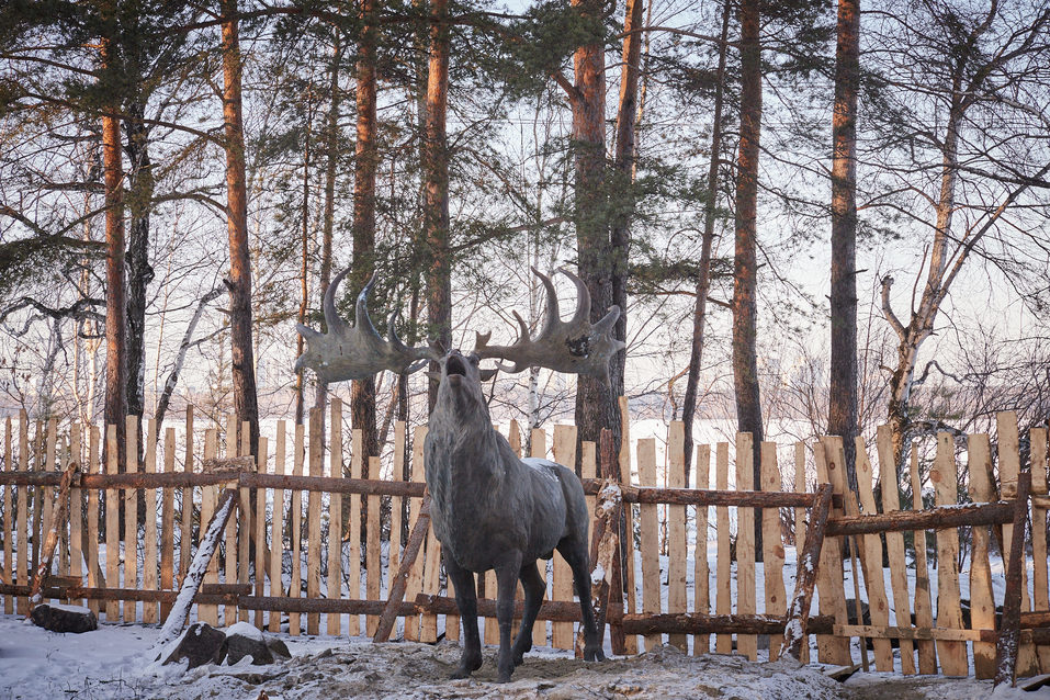Скульптура оленя Скульптура оленя