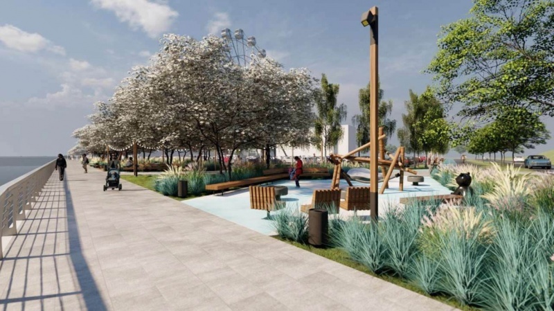 Полгода и 50 млн: стали известны детали проекта благоустройства набережной у «Мегаполиса» 4 Полгода и 50 млн: стали известны детали проекта благоустройства набережной у «Мегаполиса» 4