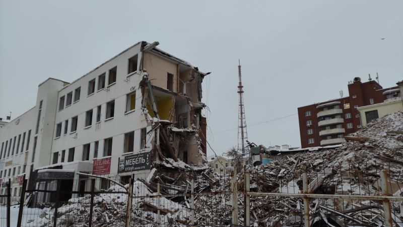 ПРОМЭКТ после начала сноса ПРОМЭКТ после начала сноса