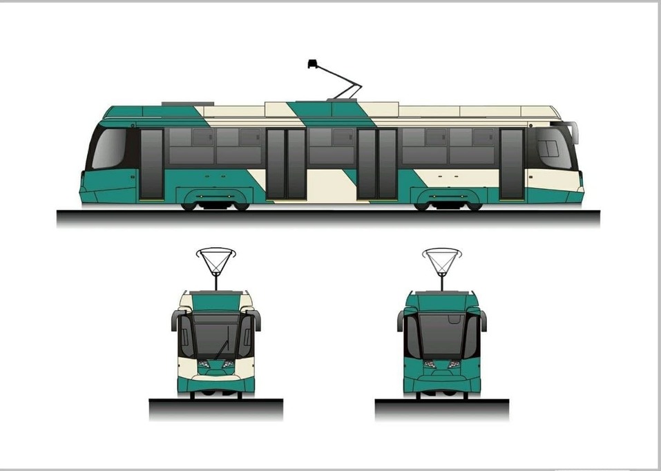 Челябинские трамваи вслед за автобусами покрасят в зеленый цвет 1 Челябинские трамваи вслед за автобусами покрасят в зеленый цвет 1