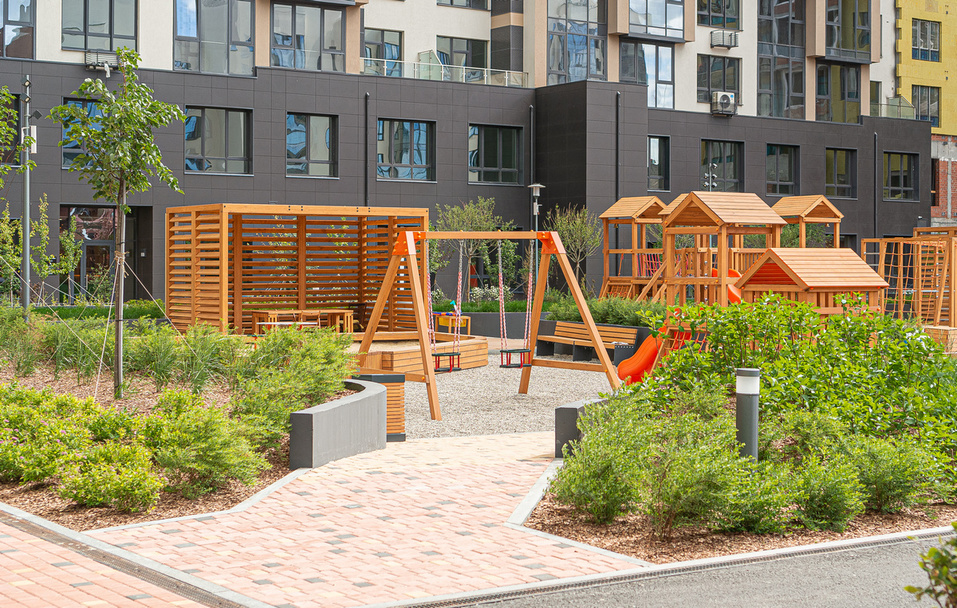 Дворовое пространство ЖК Макаровский Дворовое пространство ЖК Макаровский