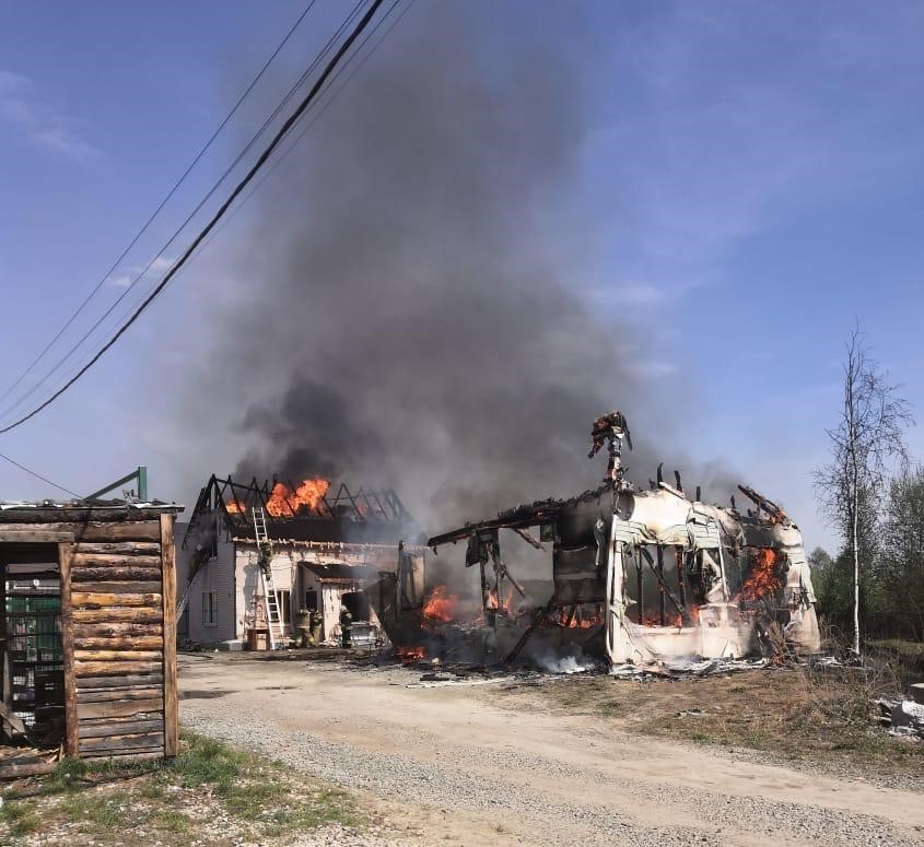 Пожар в СНТ Луч Пожар в СНТ Луч