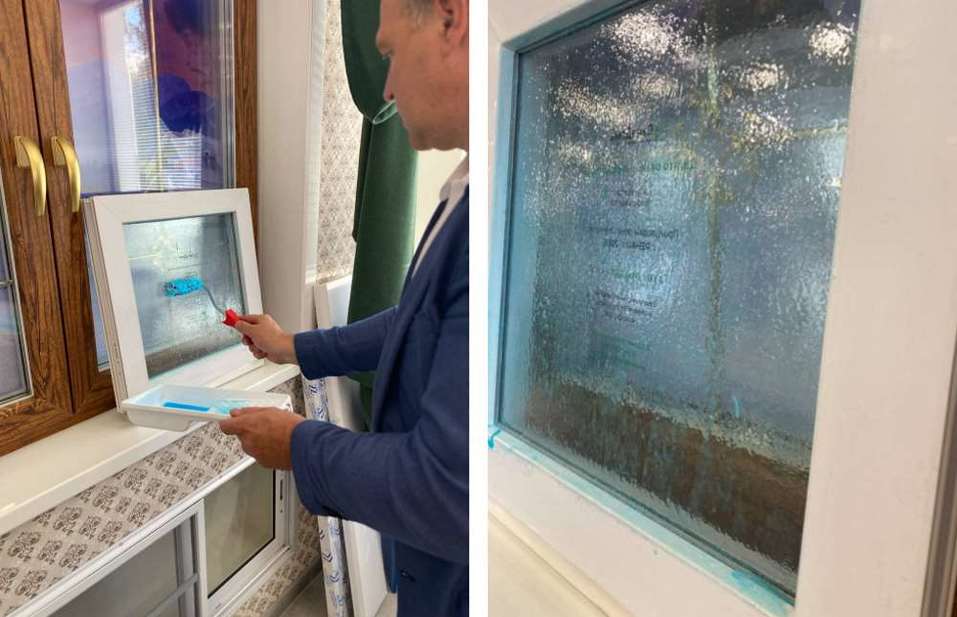 Процесс нанесения защитной пленки Процесс нанесения защитной пленки