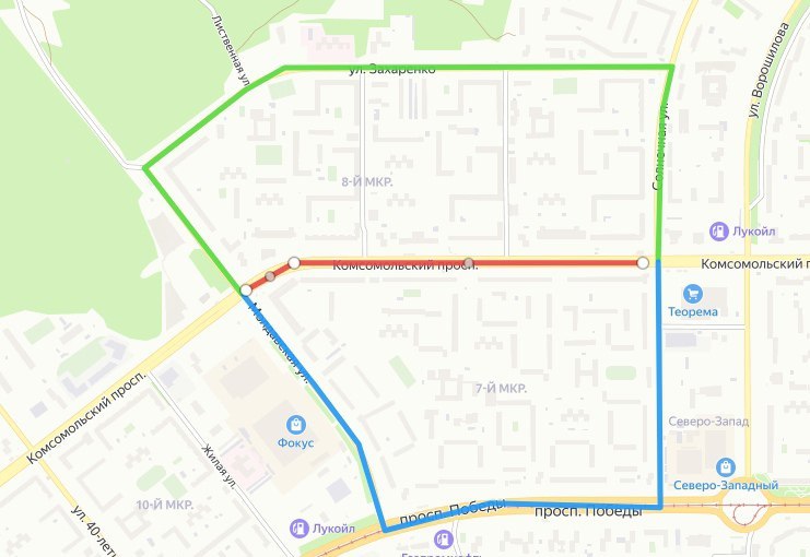 Движение на участке по Комсомольскому проспекту перекроют на два дня 1 Движение на участке по Комсомольскому проспекту перекроют на два дня 1