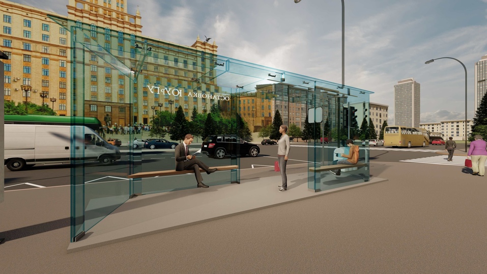 Новая концепция стеклянных остановочных комплексов в центре Челябинска 2 Новая концепция стеклянных остановочных комплексов в центре Челябинска 2