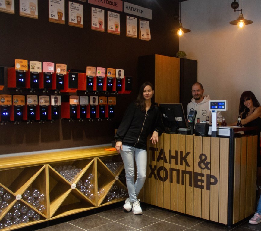 Первый пивной магазин с «умными кранами» открылся в Новосибирске 1 Первый пивной магазин с «умными кранами» открылся в Новосибирске 1