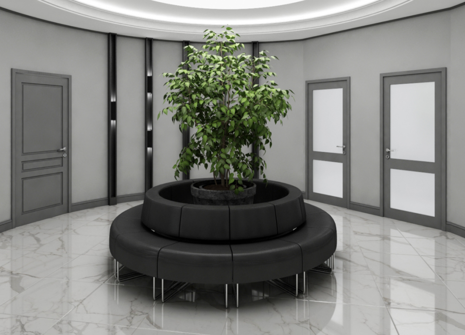 Общественные зоны тоже в спокойной гамме Общественные зоны тоже в спокойной гамме