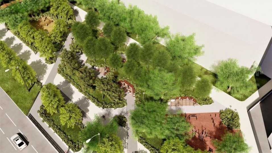 В центре Челябинска к концу сентября появится новый сквер 1 В центре Челябинска к концу сентября появится новый сквер 1