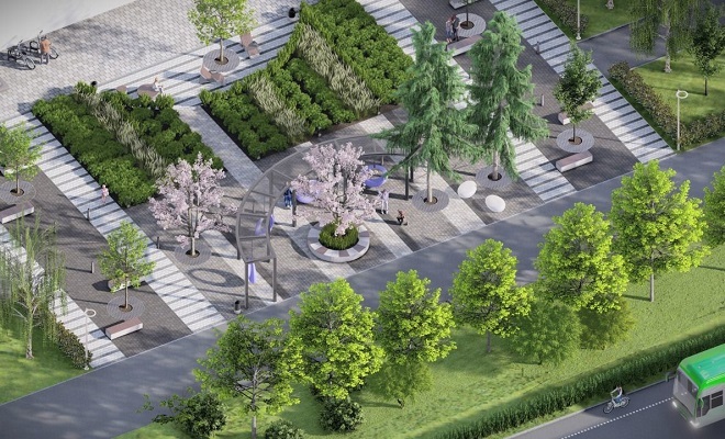 На Комсомольском проспекте появится современное благоустройство 1 На Комсомольском проспекте появится современное благоустройство 1