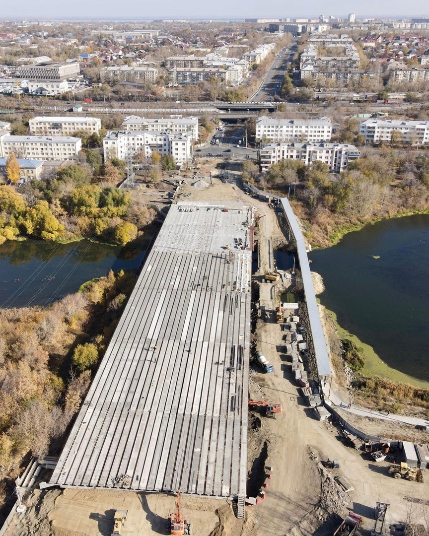 Ремонт Ленинградского моста в Челябинске идет с опережением на два месяца 1 Ремонт Ленинградского моста в Челябинске идет с опережением на два месяца 1